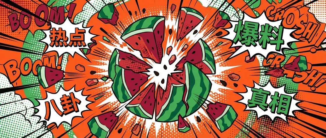 今日吃瓜-娱乐圈大事件|最新网络爆料|实时更新平台 今日头瓜爆炸漫画横幅